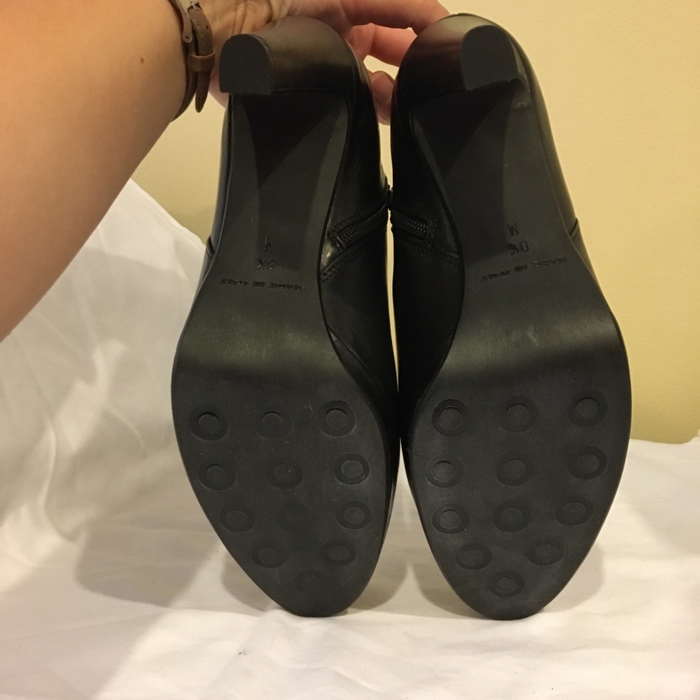 Sesto Meucci Black leather booties - Picture 6 of 8